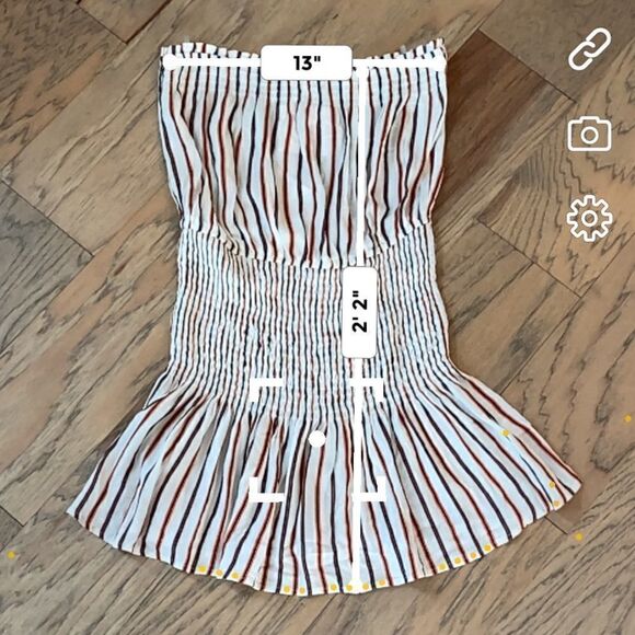 Striped Tube Top Dress - Picture 3 of 5